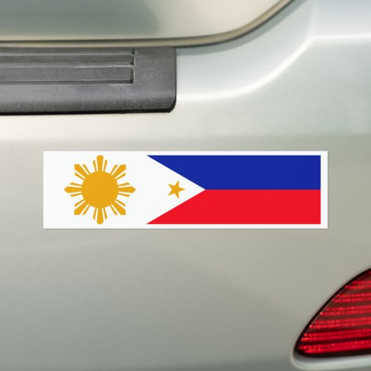 Filippijnse vlag bumpersticker (Op auto)
