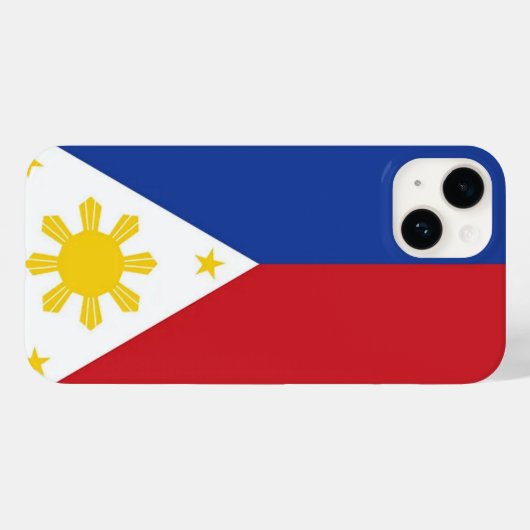 Filippijnse vlag Case-Mate iPhone case (Achterkant (horizontaal))
