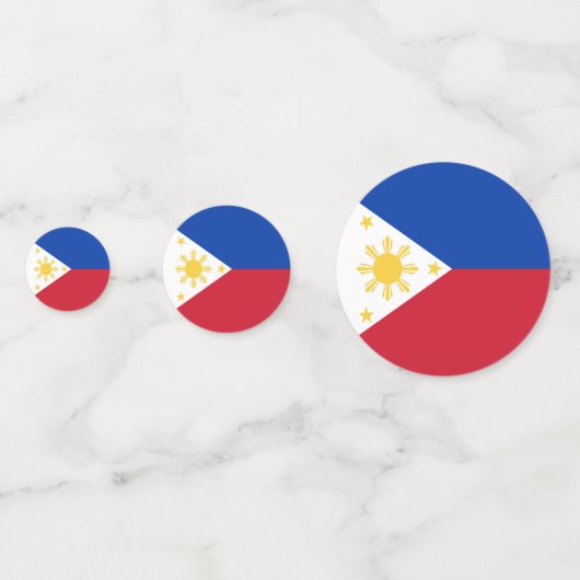 Filippijnse vlag confetti (Achterkanten)