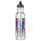 Filippijnse vlag: een prachtig patriottisch waterfles  (Links)