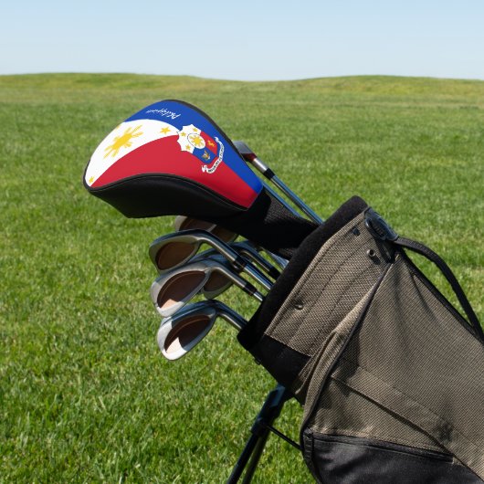 Filippijnse vlag, Emblem/Golf Clubs Hoesjes Golfheadcover (Insitu)