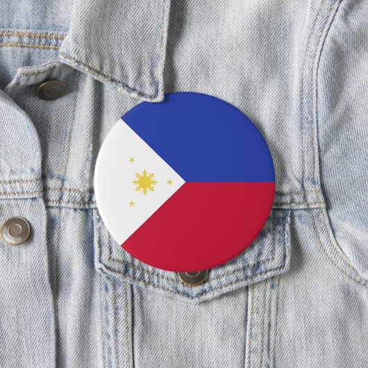 Filippijnse vlag Emblem Ronde Button 4,0 Cm (In situ)