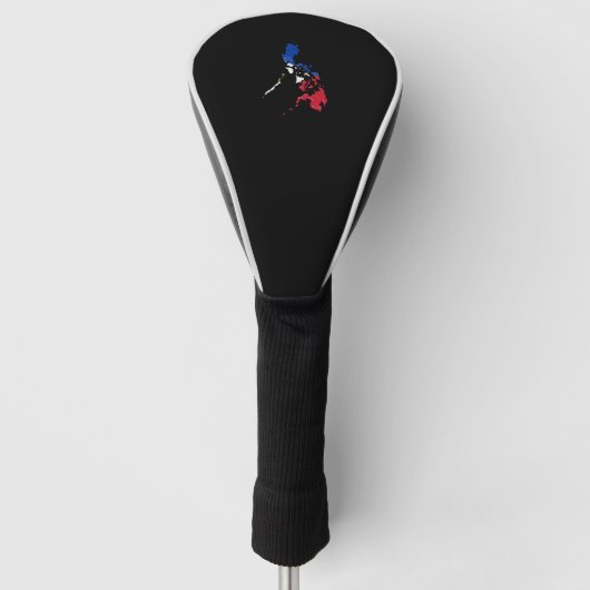 Filippijnse vlag en kaart golfheadcover (Voorkant)