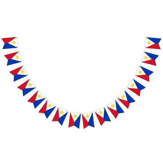 Filippijnse vlag en partijbanners / bruiloften vlaggetjes (Alle)