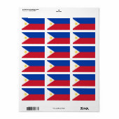 Filippijnse vlag etiket (Full Sheet)