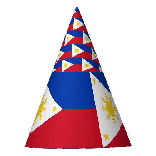 Filippijnse vlag feesthoedjes (Voorkant)