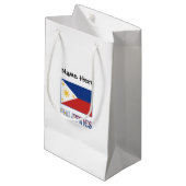 Filippijnse vlag gepersonaliseerd klein cadeauzakje (Voorkant Gekanteld)
