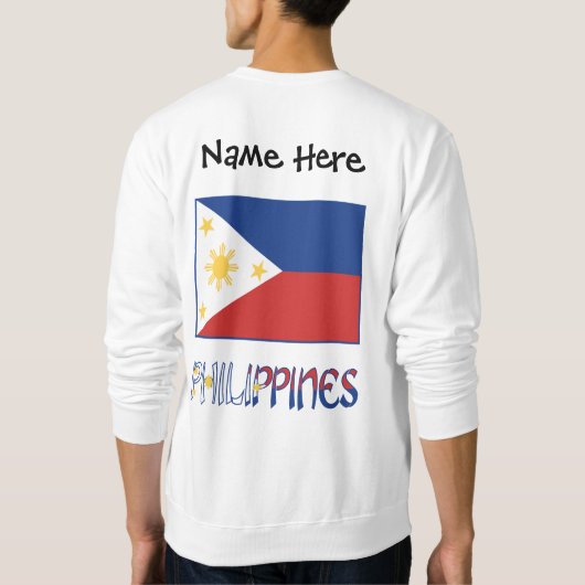 Filippijnse vlag gepersonaliseerd trui (Achterkant)