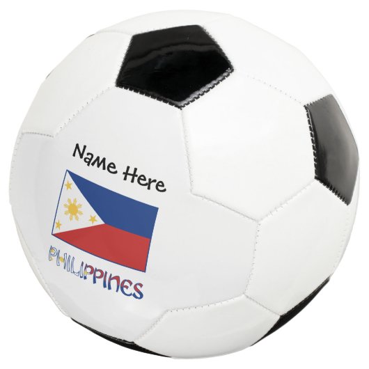 Filippijnse vlag gepersonaliseerd voetbal (Drie kwart)