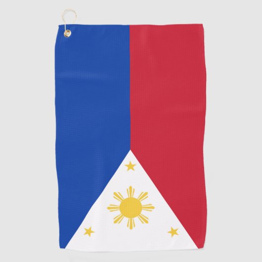 Filippijnse vlag golfhanddoek (Voorkant)