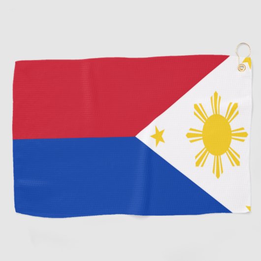 Filippijnse vlag golfhanddoek (Horizontaal)