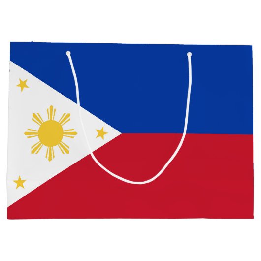 Filippijnse vlag groot cadeauzakje (Achterkant)