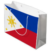 Filippijnse vlag groot cadeauzakje (Achterkant Gekanteld)