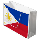 Filippijnse vlag groot cadeauzakje (Voorkant Gekanteld)