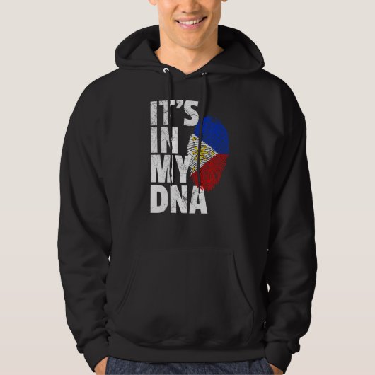 Filippijnse vlag in mijn Dna-kerstland Hoodie (Voorkant)