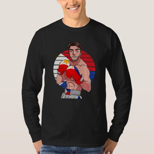 Filippijnse vlag Laban Lang Boxing T-shirt (Voorkant)