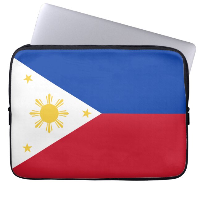 Filippijnse vlag laptop sleeve (Voorkant)