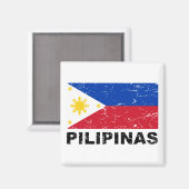 Filippijnse vlag  magneet (Voorkant / Achterkant)