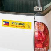 Filippijnse vlag + Map Bumpersticker (Op Truck)