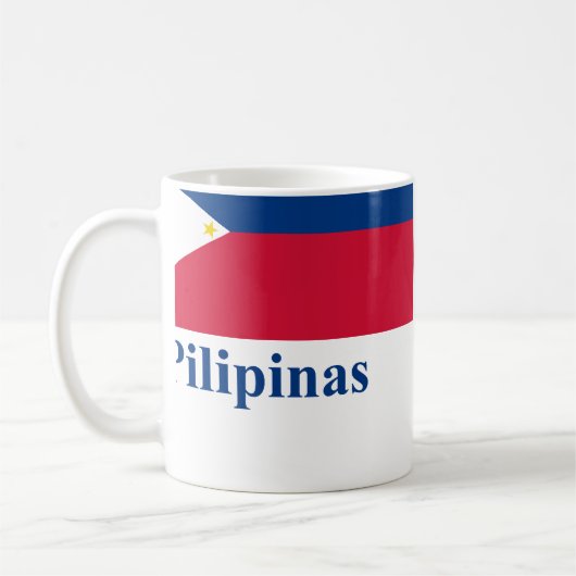Filippijnse vlag met naam in Filippijnen Koffiemok (Links)