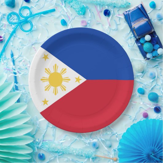 Filippijnse vlag papieren bordje (Feest)