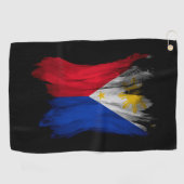 Filippijnse vlag, penseelstreek, nationale vlag golfhanddoek (Horizontaal)