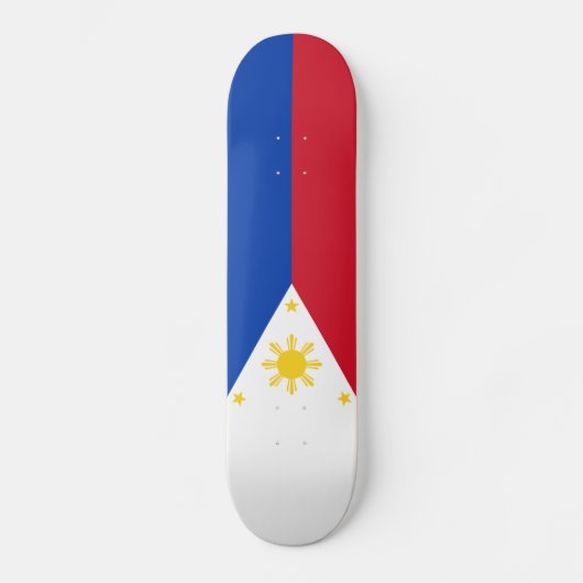 Filippijnse vlag persoonlijk skateboard (Voorkant)