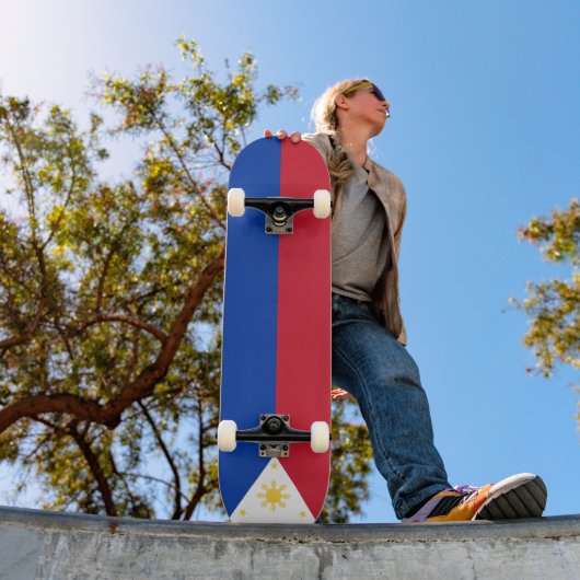 Filippijnse vlag persoonlijk skateboard (Buiten 1)
