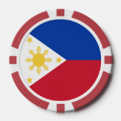 Filippijnse vlag poker chips (Voorkant)