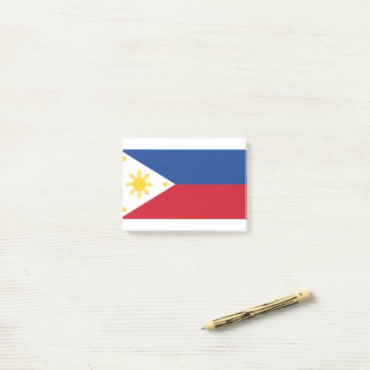 Filippijnse vlag post-it® notes (Op bureau)