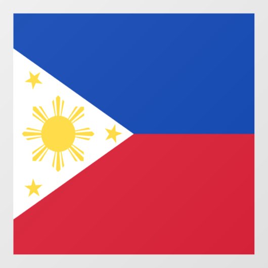 Filippijnse vlag raamsticker (Vel)