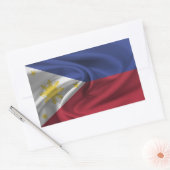Filippijnse vlag rechthoekige sticker (Envelop)