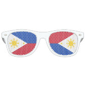 Filippijnse vlag retro zonnebril (Voorkant)