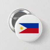 Filippijnse vlag ronde button 5,7 cm (Voorkant /achterkant)