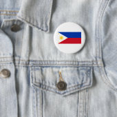 Filippijnse vlag ronde button 5,7 cm (In situ)