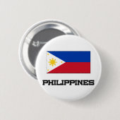 Filippijnse vlag ronde button 5,7 cm (Voorkant /achterkant)