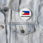Filippijnse vlag ronde button 5,7 cm (In situ)