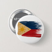 Filippijnse vlag ronde button 5,7 cm (Voorkant /achterkant)