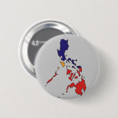Filippijnse vlag ronde button 5,7 cm (Voorkant /achterkant)
