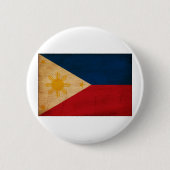 Filippijnse vlag ronde button 5,7 cm (Voorkant)
