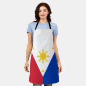Filippijnse vlag schort (Gedragen)