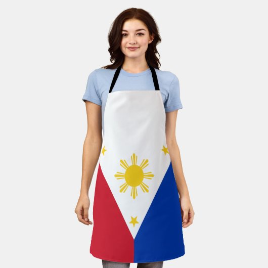 Filippijnse vlag schort (Gedragen)