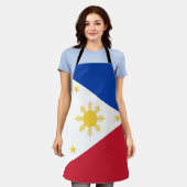 Filippijnse vlag schort (Gedragen)