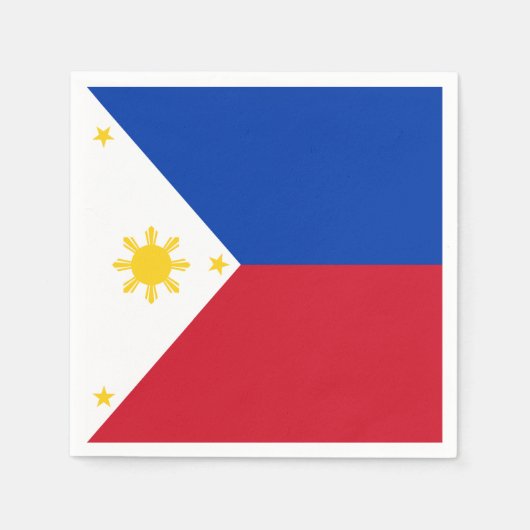 Filippijnse vlag servetten (Voorkant)