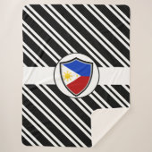 Filippijnse vlag sherpa deken (Voorkant)
