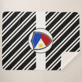 Filippijnse vlag sherpa deken (Voorkant (horizontaal))