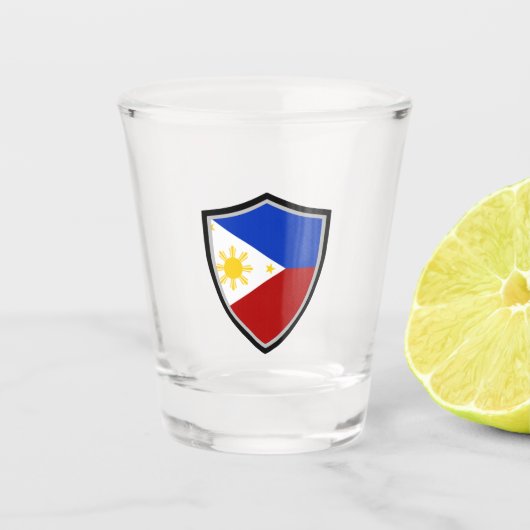 Filippijnse vlag shot glas (Voorkant)