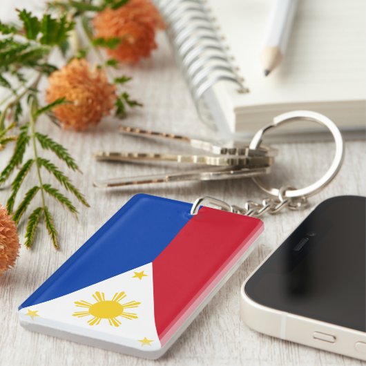 Filippijnse vlag sleutelhanger (Voorkant Rechts)
