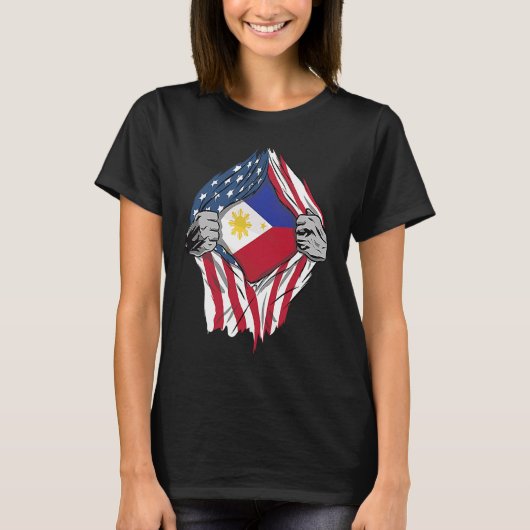 Filippijnse vlag t-shirt (Voorkant)
