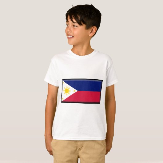 Filippijnse vlag t-shirt (Voorkant volledig)